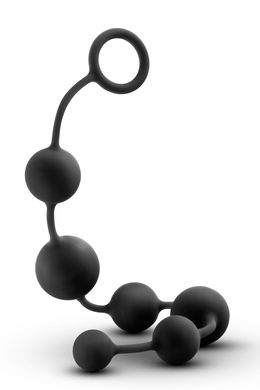 Анальні кульки Blush Anal Adventure Platinum Silicone Large Anal Beads, Черный