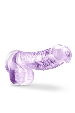 Фаллоимитатор реалистичный на присоске Blush Naturally Yours фиолетовый, 15.2 х 2.5 см