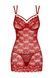 Сорочка&nbsp;Obsessive&nbsp;860-CHE-3&nbsp;chemise&nbsp;&&nbsp;thong&nbsp;red&nbsp;L/XL