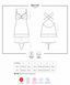 Сорочка&nbsp;Obsessive&nbsp;860-CHE-3&nbsp;chemise&nbsp;&&nbsp;thong&nbsp;red&nbsp;L/XL