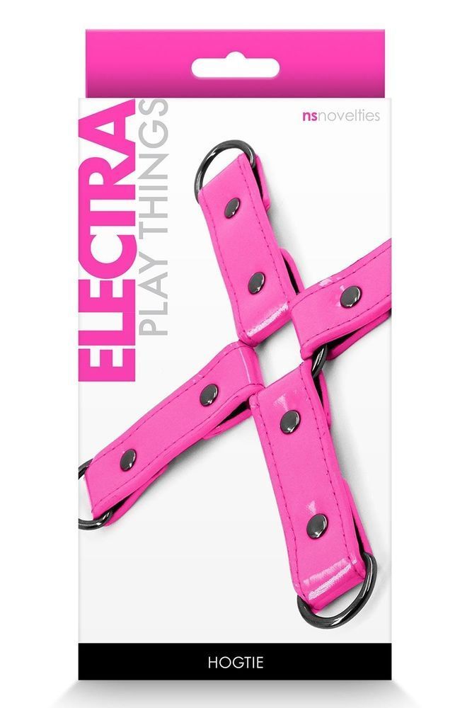 Крестообразная система фиксации NS Novelties Electra Hog Tie, розовый