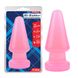 Велика анальна пробка  Chisa Hi-Rubber Anal Delight Plug Pink 17*7 см