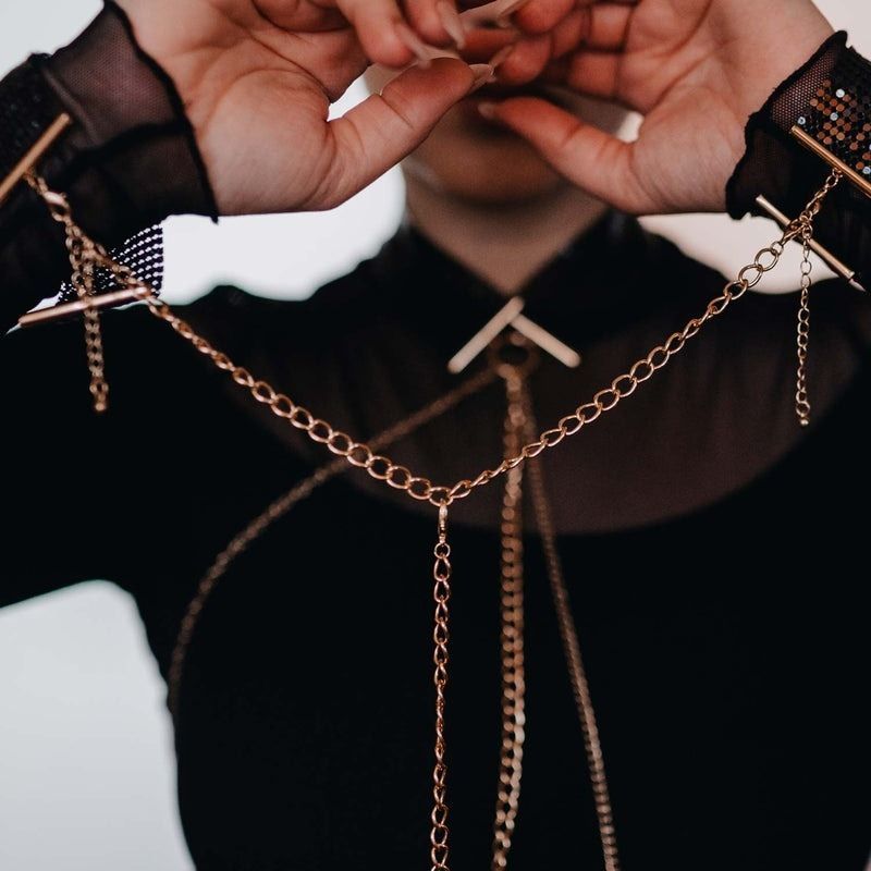 Браслеты-наручники DESIR METALLIQUE черные Bijoux Indiscrets