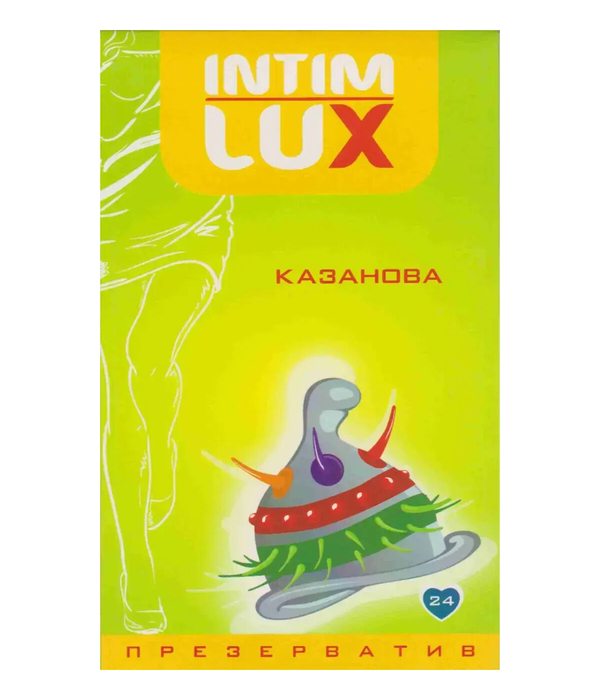 Презерватив із вусиками Intim Lux Казанова латексний (ціна за упаковку, 1 шт.)