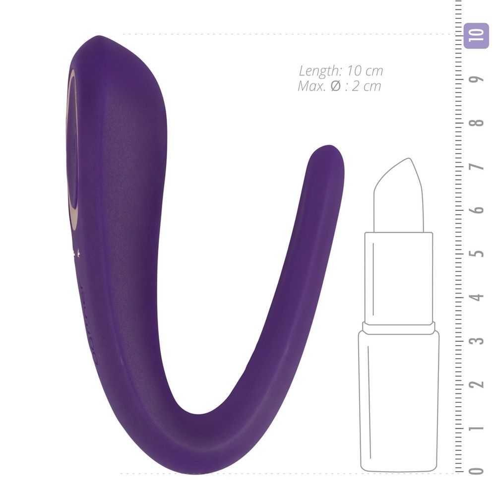 Вибромассажер для двоих SATISFYER DOUBLE CLASSIC фиолетовый
