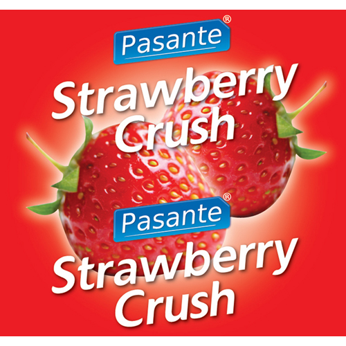 Презервативи оральні Pasante Strawberry Crush зі смаком полуниці (ціна за упаковку, 144 шт.)