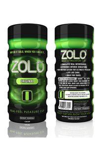 Мастурбатор у колбі Zolo Original Cup, зелений