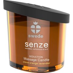 Масажна свічка Swede Senze, з ароматом гвоздики, апельсина та лаванди, 50 мл