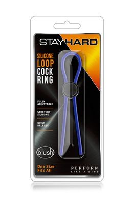 T331086 Регулируемое эрекционное кольцо STAY HARD SILICONE LOOP BLUE