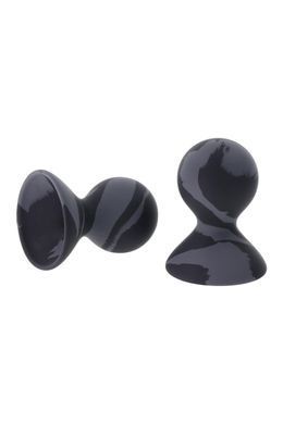 Вакуумні помпи для сосків Sportsheets Velvet Noir силіконові, чорні, 2 шт