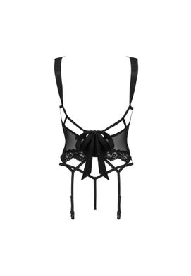 Комплект (корсет + трусики) Obsessive Setilla corset black L/XL