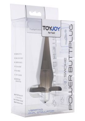 Анальний вібратор Toy Joy Power Buttplug сірий