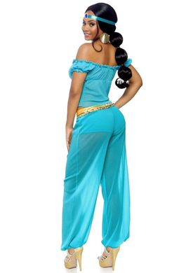 Костюм принцессы Жасмин S Leg Avenue Arabian Beauty, 3 предмета, бирюзовый