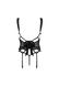 Комплект (корсет + трусики) Obsessive Setilla corset black L/XL