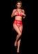 Бюстгальтер відкритий OhMyG! Paris Half Bra мереживний, червоний, M/L