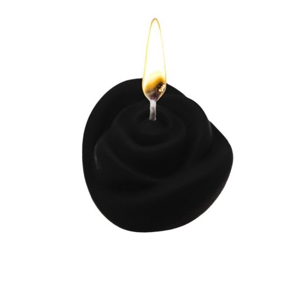 Низькотемпературна свічка Lockink у вигляді троянди, чорна