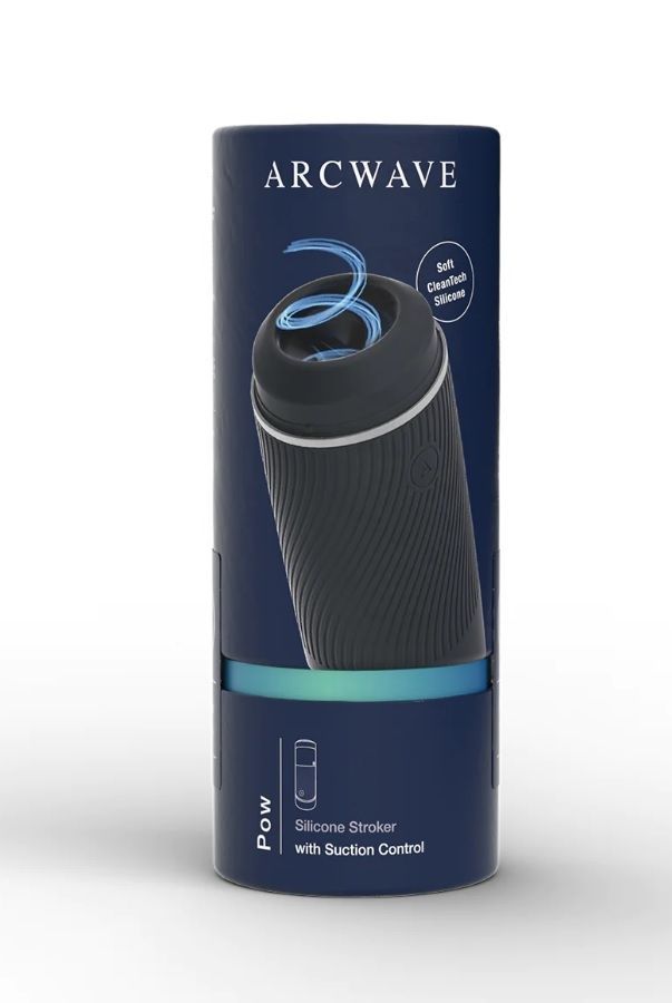 Мастурбатор преміум-класу з контролем всмоктування Arcwave Pow Stroker Black