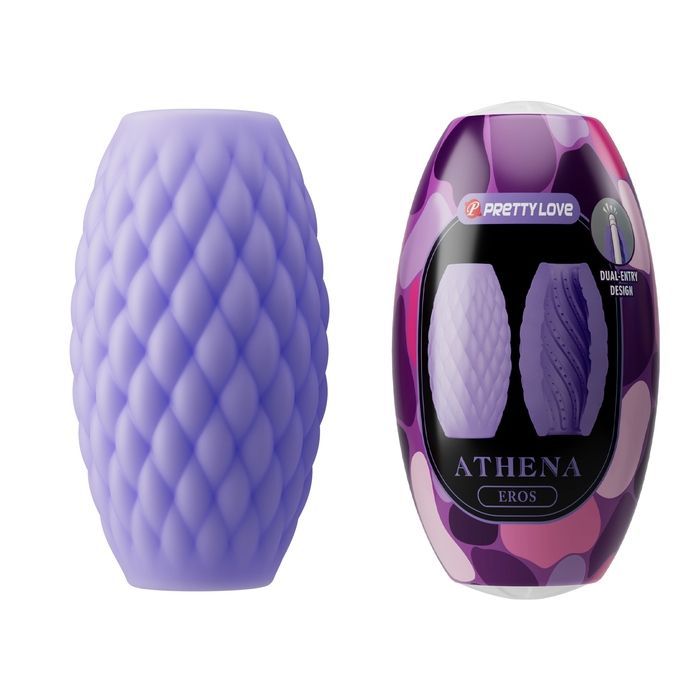 Мастурбатор яйцо PRETTY LOVE Athena Eros фиолет, 7.6 х 4.2 см