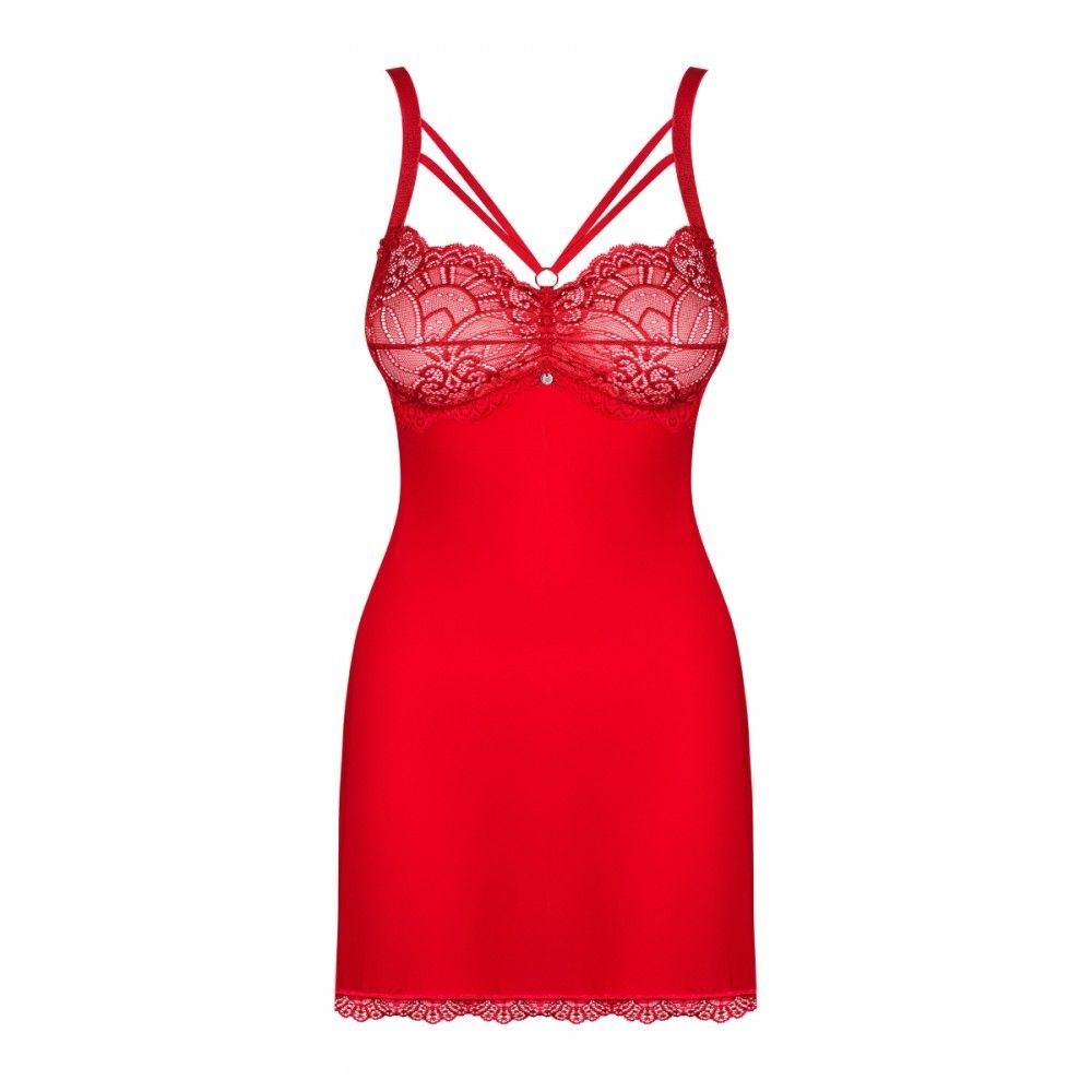 Комплект Obsessive Loventy сорочка та стрінги S/M