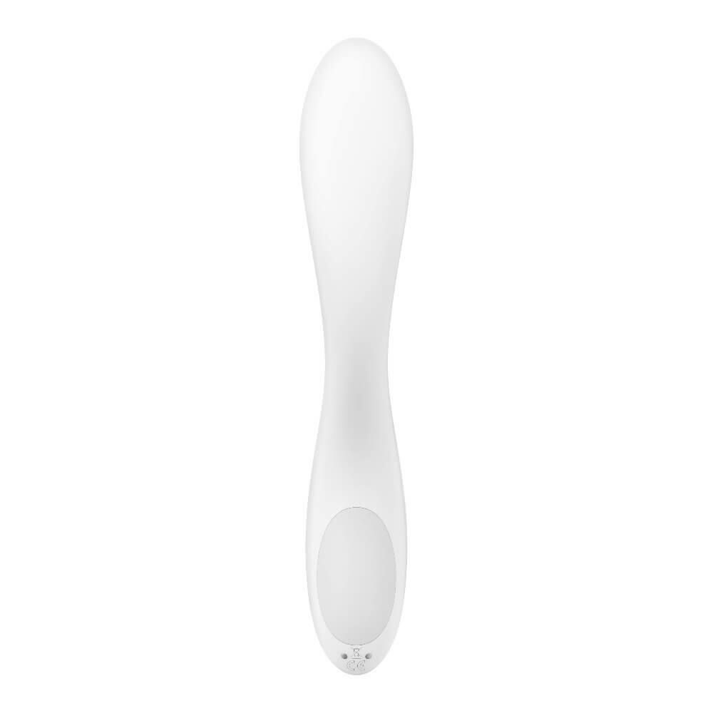 Вібратор із рухомою кулькою Satisfyer Rrrolling Pleasure для точкової стимуляції точки G, білий