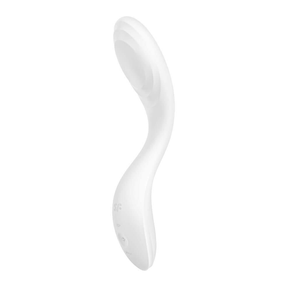 Вібратор із рухомою кулькою Satisfyer Rrrolling Pleasure для точкової стимуляції точки G, білий