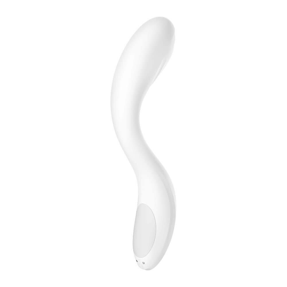 Вібратор із рухомою кулькою Satisfyer Rrrolling Pleasure для точкової стимуляції точки G, білий