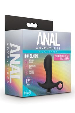 Анальная&nbsp;пробка&nbsp;Blush&nbsp;Anal&nbsp;Adventures&nbsp;Platinum&nbsp;Silicone&nbsp;Vibrating&nbsp;Pros