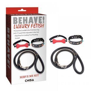 Набор БДСМ Chisa BEHAVE! LUXURY FETISH из 3-х предметов