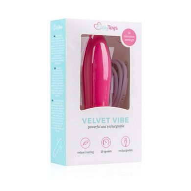 Мини-вибратор Easytoys розовый Velvet Vibe - Pink