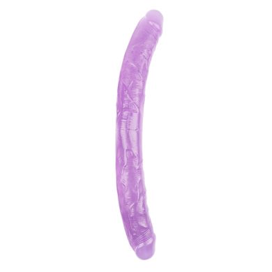 Фалоімітатор двосторонній фіолетовий Chisa Hi-Rubber 46 см *4,7 см