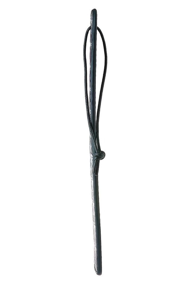 Шльопанка чорна Dream toys Blaze Luxury Fetish з фіолетовим тисненням