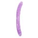 Фалоімітатор двосторонній фіолетовий Chisa Hi-Rubber 46 см *4,7 см
