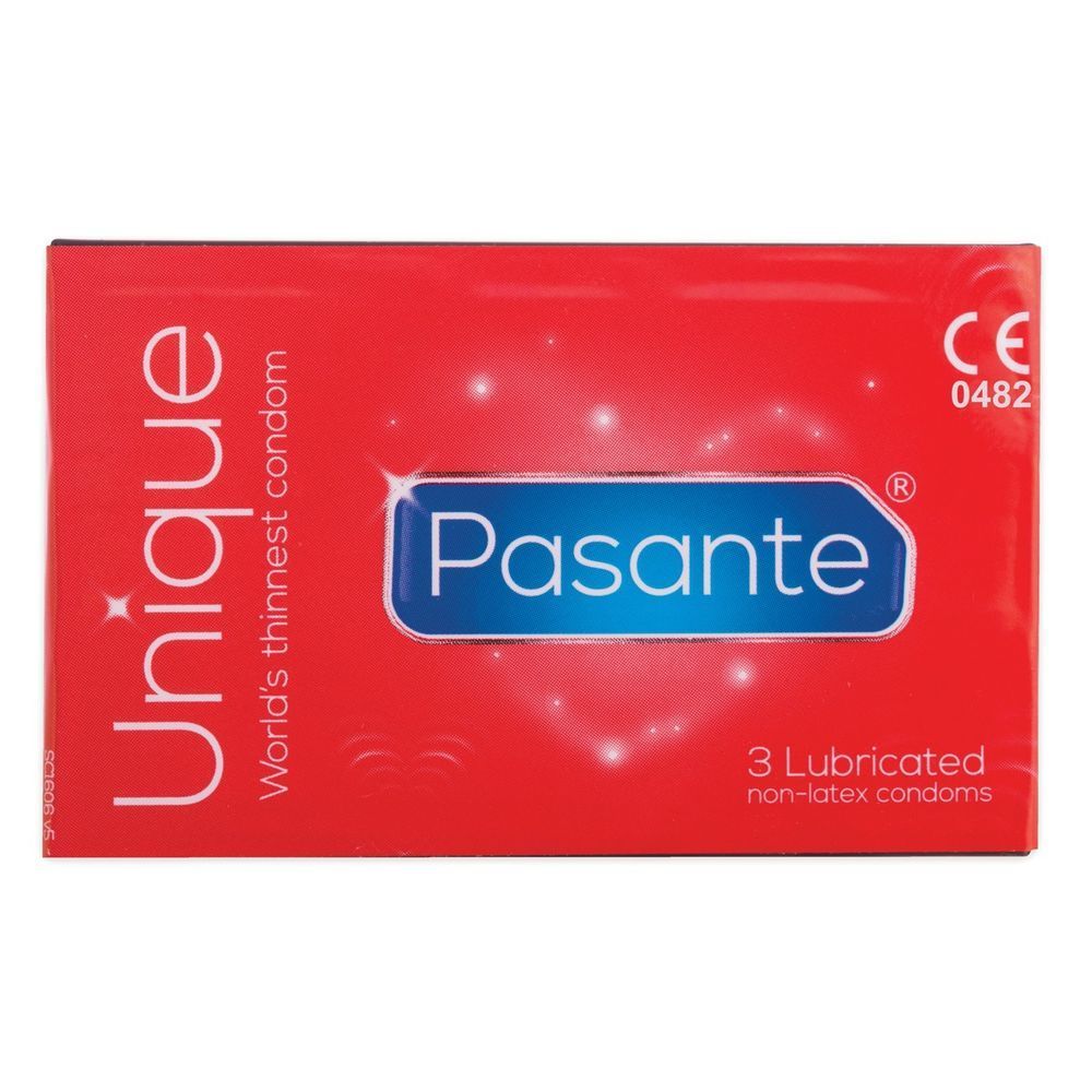 Презервативи супертонкі Pasante Unique безлатексні (ціна за упаковку, 3 шт.)