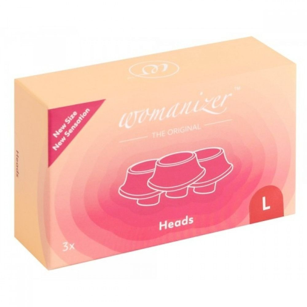 Сменные насадки на Womanizer Premium, Eco, Classic, Liberty, Starlet 2, красные, размер L