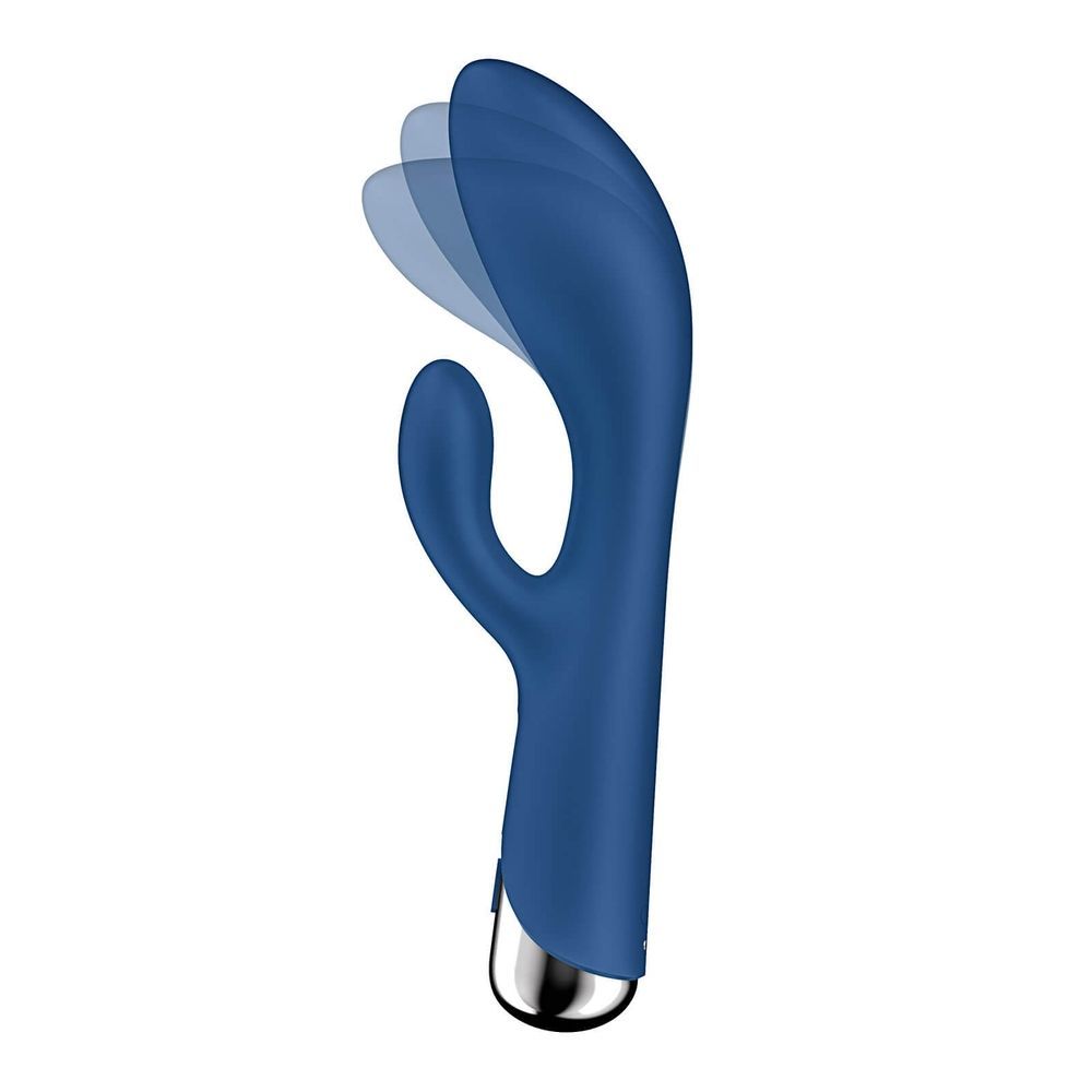 Вібратор кролик із ротацією Satisfyer Spinning Rabbit 1, синій