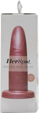 Фаллоимитатор с изогнутым стержнем FleshLight HerSpot розовое золото, Small