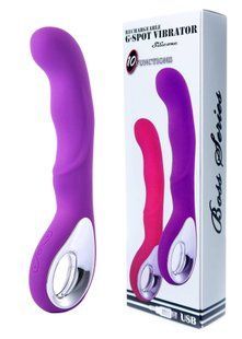 Вібратор для точки G-spot Vibrator G-spot 10 функцій USB Purple
