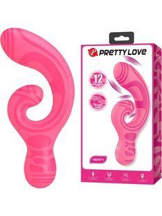Вибратор-кролик Pretty Love Verity, розовый, 12.5 см х 3.1 см