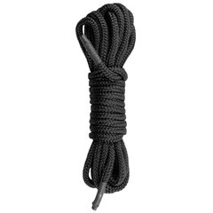 Бондажна мотузка Easytoys, нейлонова, чорна, 5 м