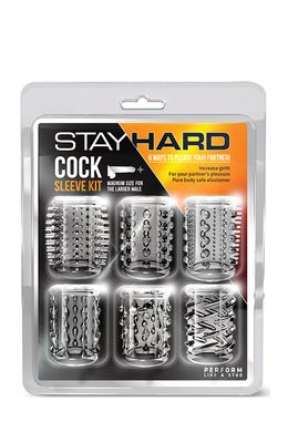 Набор насадок STAY HARD COCK SLEEVE KIT CLEAR