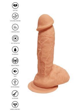 Реалістичний вібратор Toy Joy Get Real Naked з присоскою та пультом управління