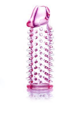 Рельєфна насадка Stymulator-Penis Sleeve PINK