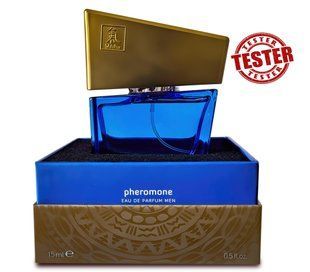 Тестер/Духи с фером. муж.SHIATSU Pheromone Fragrance men darkblue(при покупке 10 ед,тестер за 1 грн)
