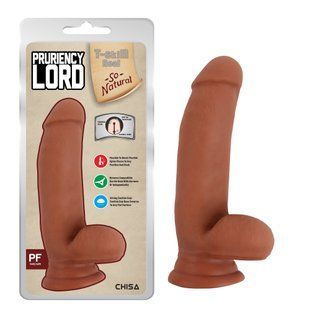Фаллоимитатор&nbsp;на&nbsp;присоске&nbsp;CHISA T-skin ReaL Pruriency&nbsp;Lord&nbsp;Latin с мошонкой