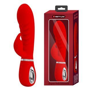 Вібратор-кролик PRETTY LOVE Prescott червоний, 20 х 3.9 см