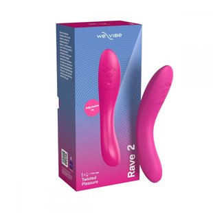 Вибратор для точки G Rave 2 We-Vibe, силиконовый, розовый, 19.3 х 3 см