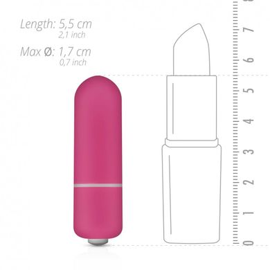 Вибропуля Easytoys, розовая , 5.5 х 1.7 см