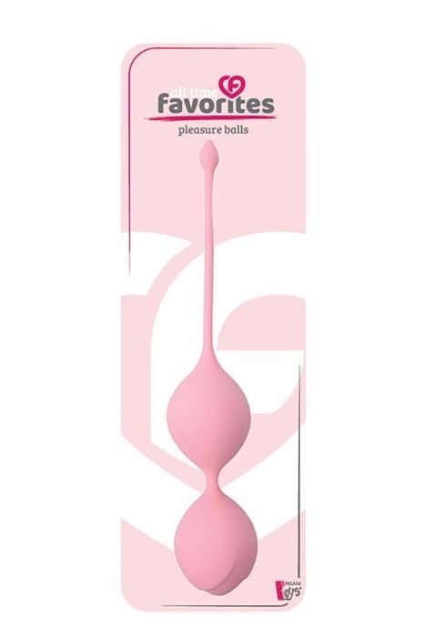 Вагинальные шарики DreamToys ALL TIME FAVORITES 90 гр. со смещенным центром тяжести, розовые