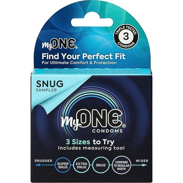 Набор презервативов из 3-х размеров MyONE Snug Sampler, прозрачный