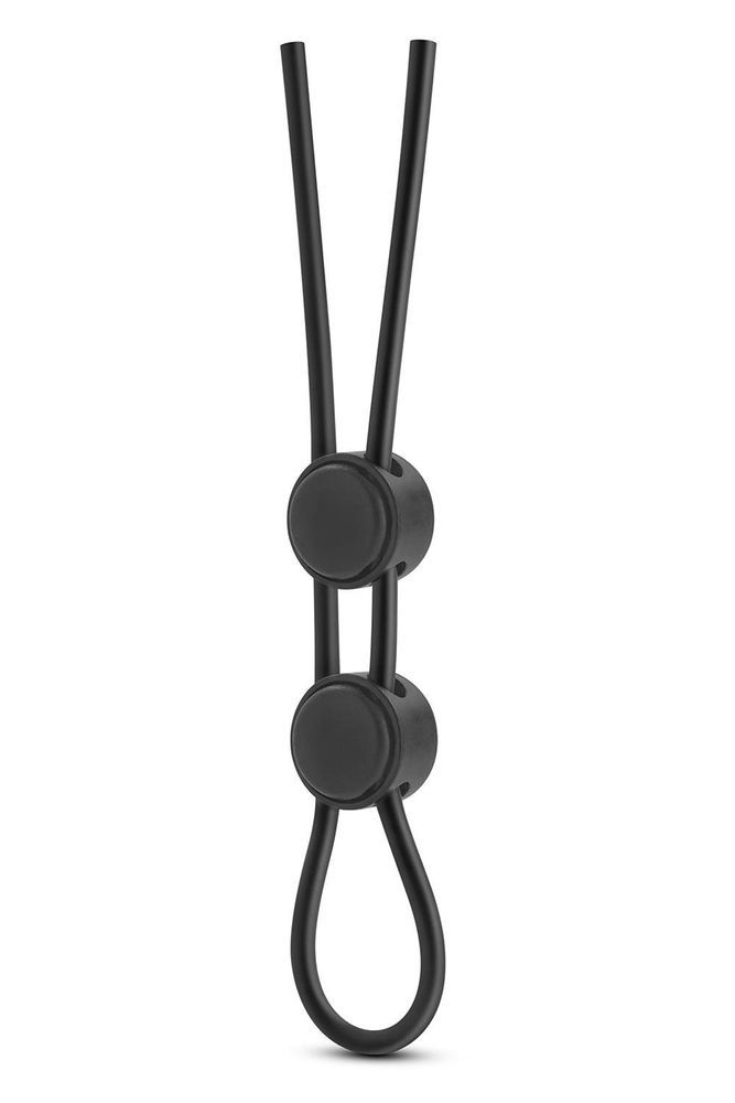Регулируемое эрекционное кольцо STAY HARD DOUBLE LOOP BLACK